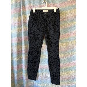 Rachel Roy Denim Leopard-Print Skinny Pants – Size 27. 29” Inseam PUNK